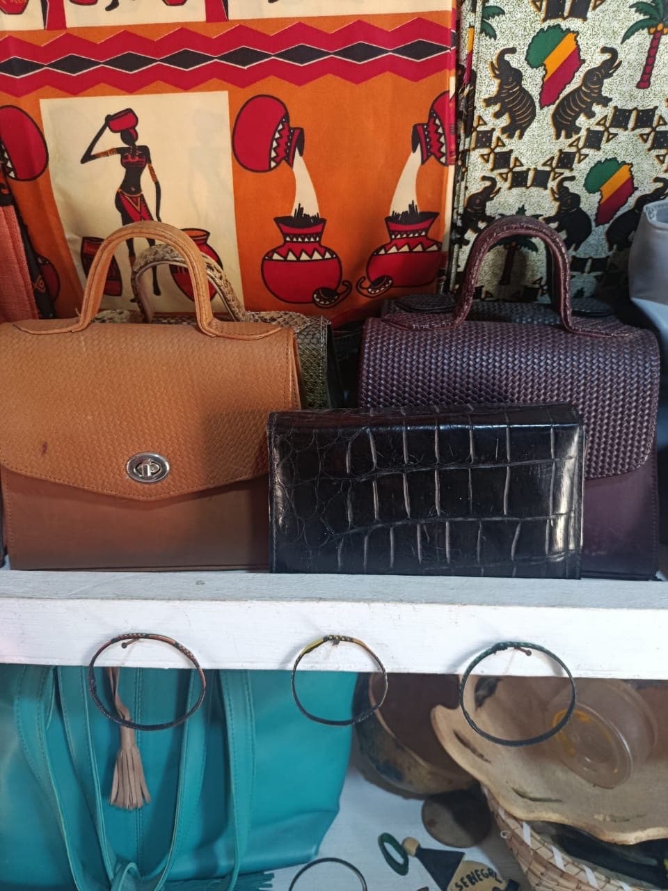 Sac en Cuir Croco en wax