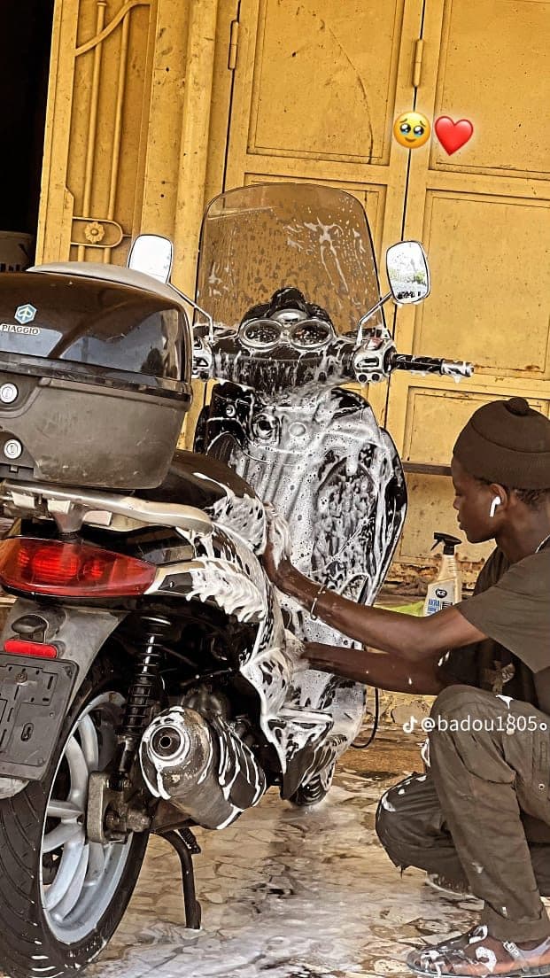 Lavage moto