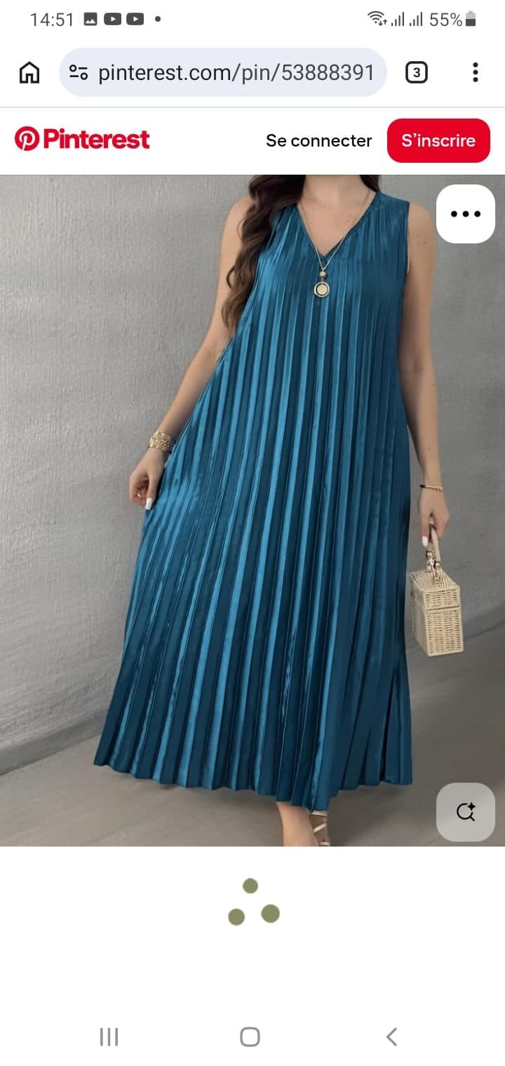 Couture Robe sens manche modere